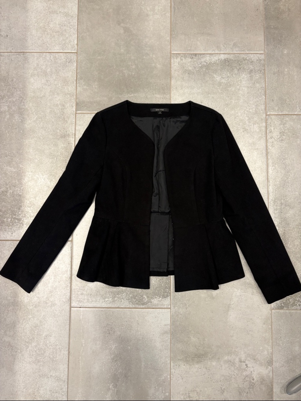 Classic Black Women's Peplum Jacket - SHEL’TTER, Size 2